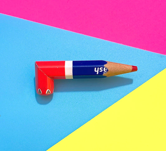 "Wonky Pencil" brooch