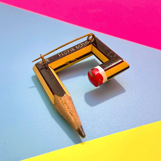 "Wonky Pencil" brooch