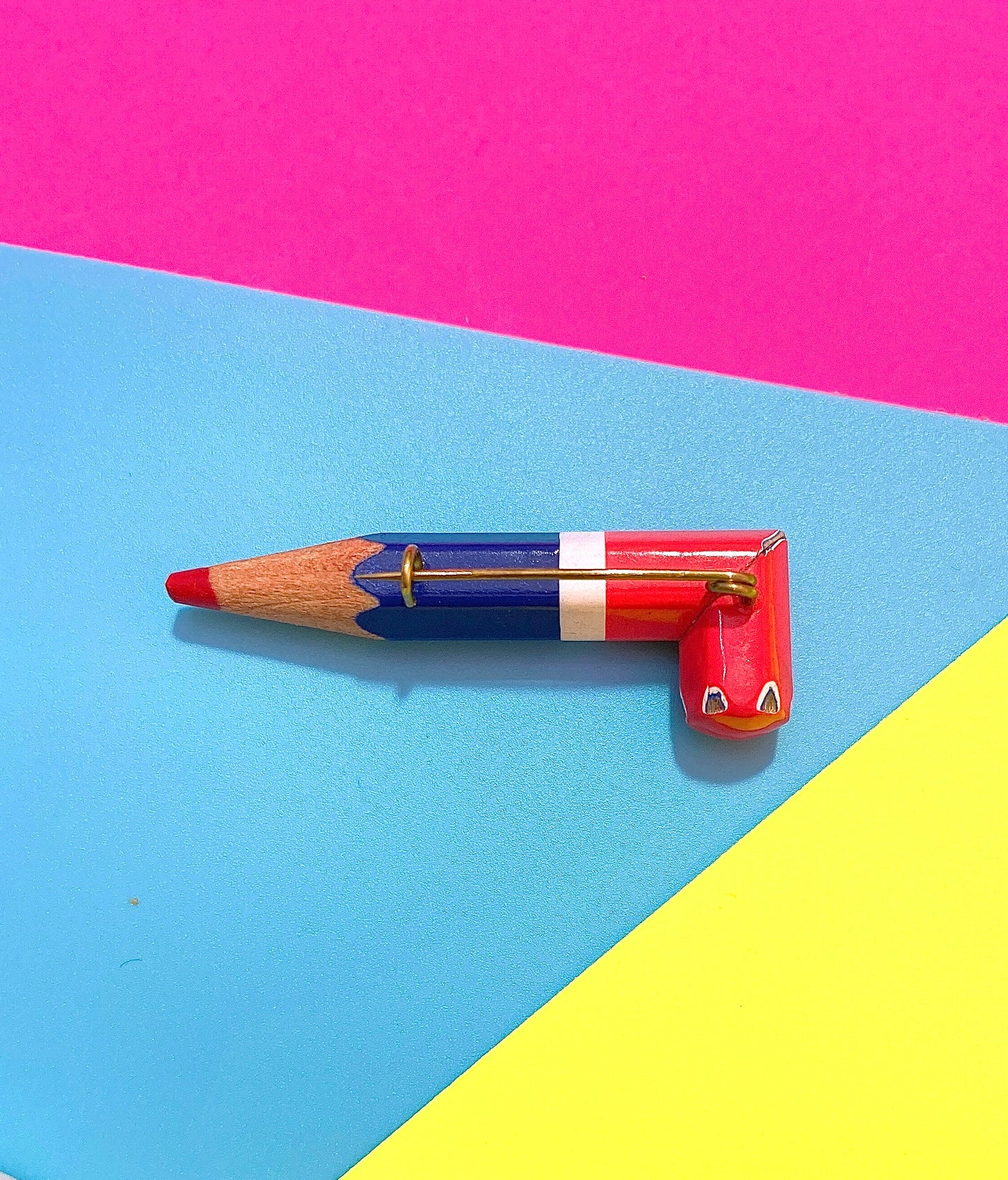 "Wonky Pencil" brooch