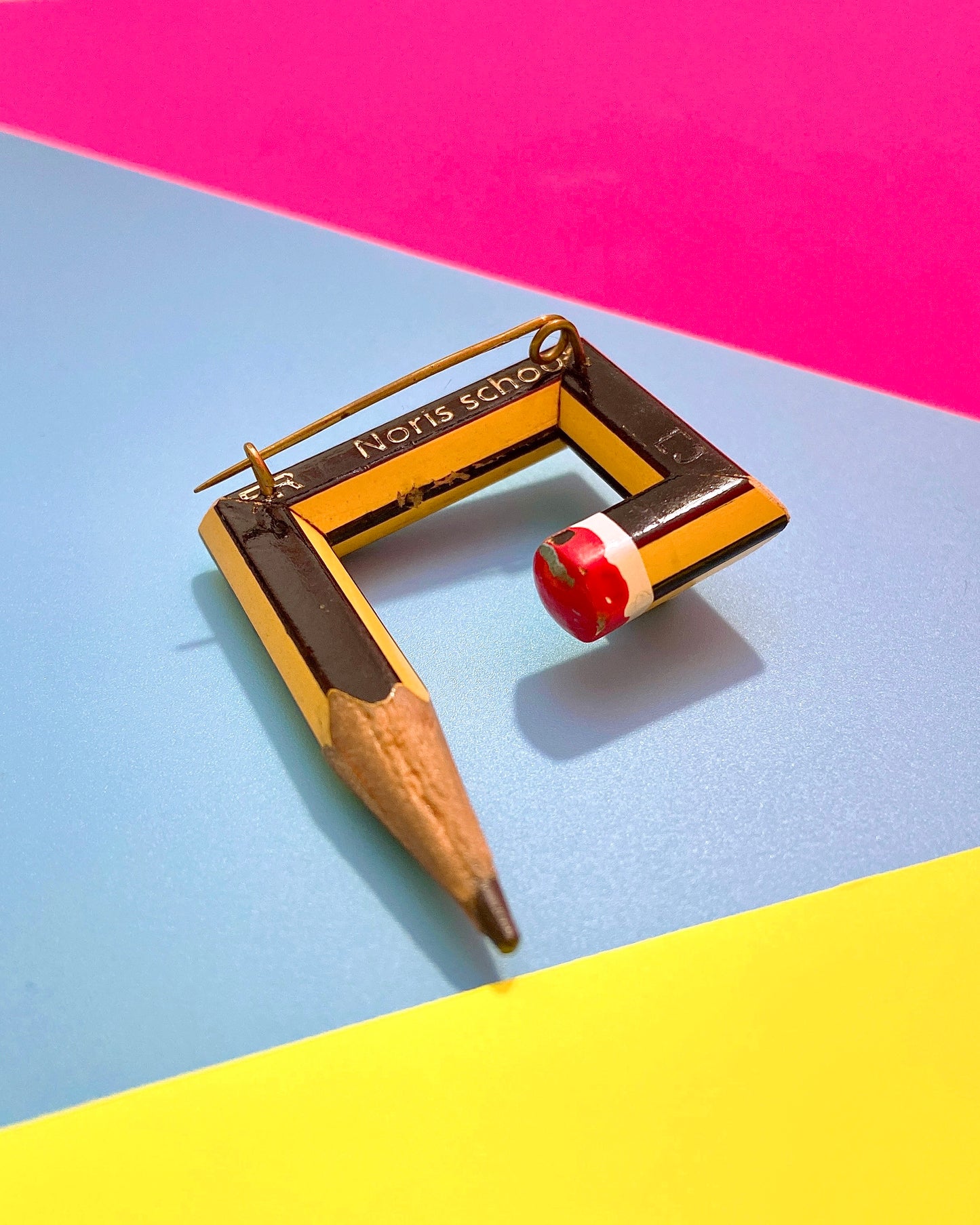 "Wonky Pencil" brooch