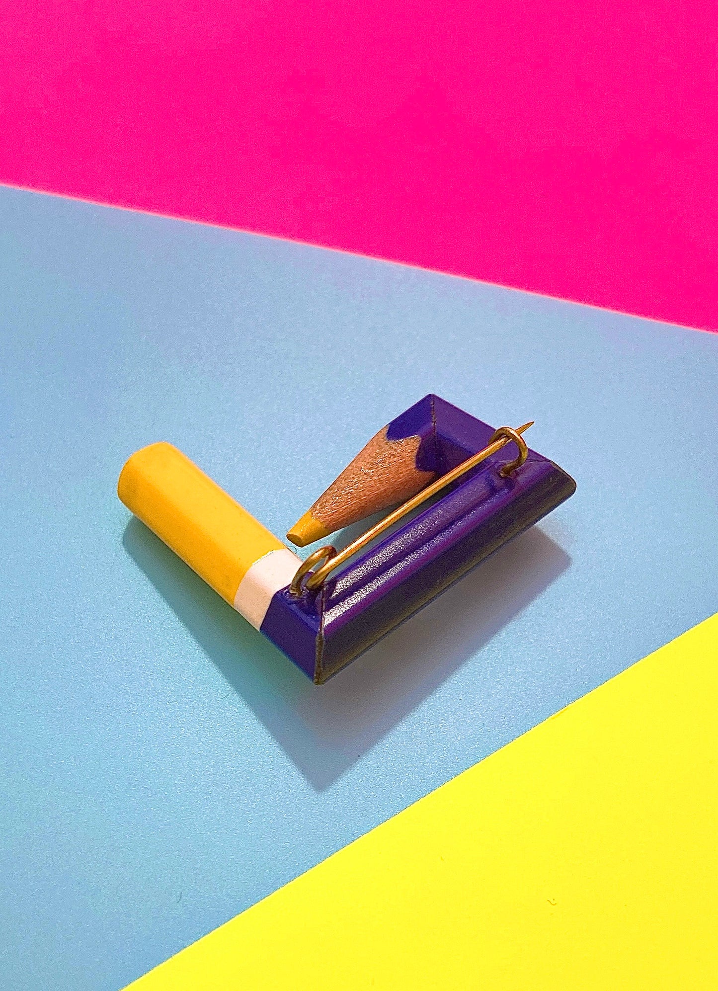 "Wonky Pencil" brooch